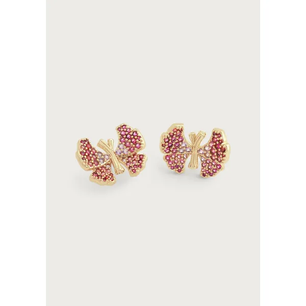 Anabel Aram Butterfly Pink Pavé Stud Earrings Carats Mcallen, TX