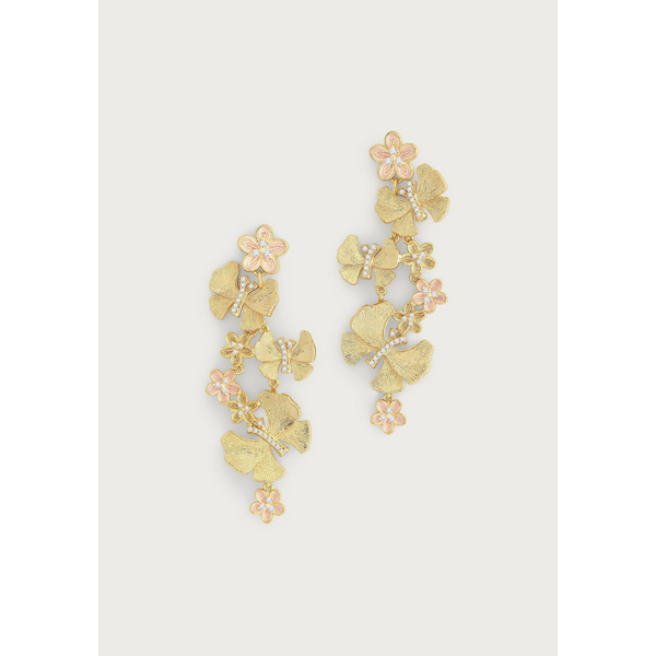 ANABEL ARAM BUTTERFLY WITH FLOWERS DANGLE EARRINGS Carats Mcallen, TX