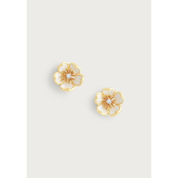 ANABEL ARAM Wildflowers Enameled Stud Earrings Carats Mcallen, TX