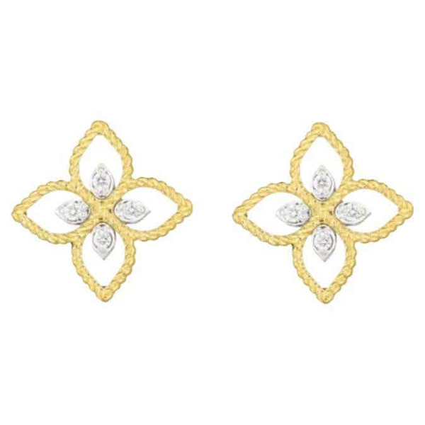 ROBERTO COIN PRINCIPESSA FLOWER EARRINGS Carats Mcallen, TX