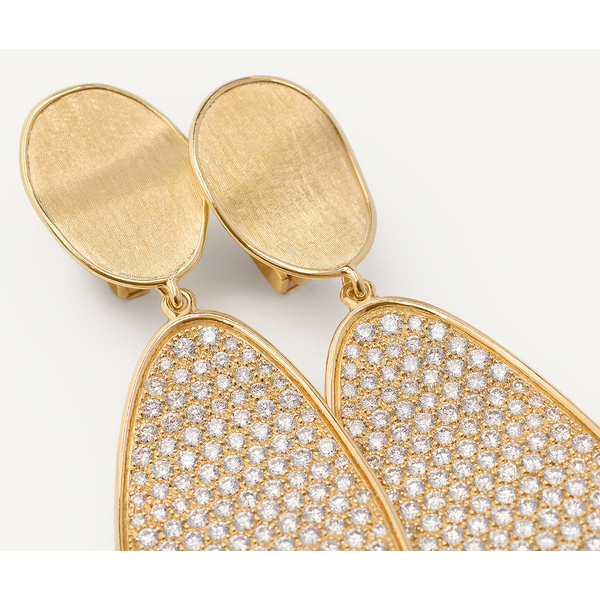 Lunaria 18K Yellow Gold Convertible Pavé Diamond Earring Kit Image 3 Carats Mcallen, TX