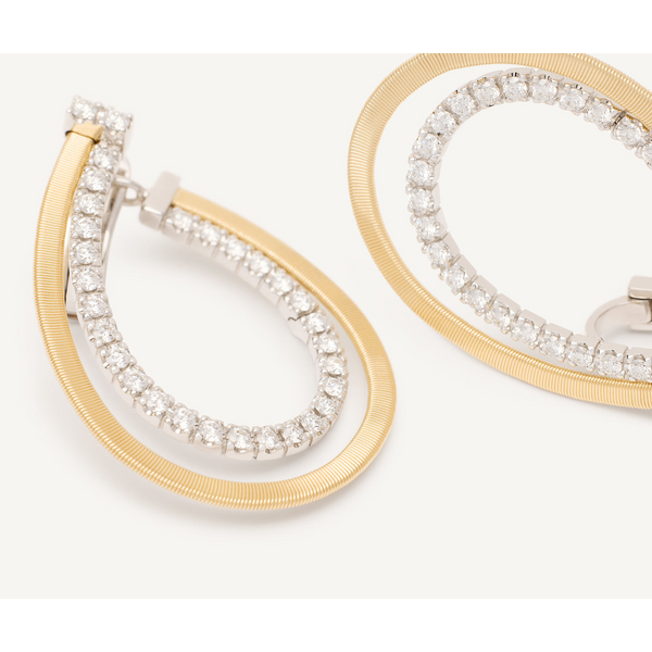 Masai 18K Yellow Gold Drop Earrings with Diamonds Image 3 Carats Mcallen, TX