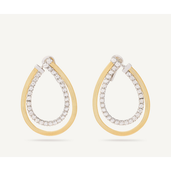 Masai 18K Yellow Gold Drop Earrings with Diamonds Carats Mcallen, TX