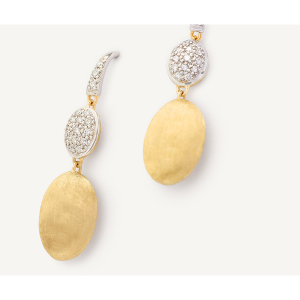 Siviglia 18K Yellow Gold Hook Earrings with Diamond Accent Image 3 Carats Mcallen, TX