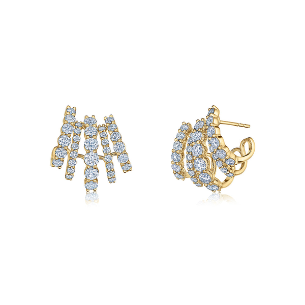 FIVE ROW EAR CUFF WITH DIAMONDS IN 18K YELLOW GOLD Carats Mcallen, TX