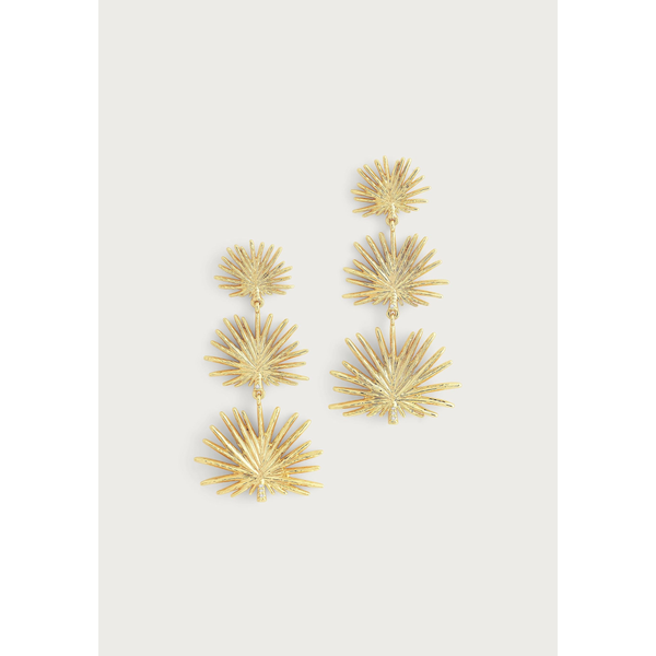 Anabel Aram Triple Fan Palm Dangle earrings Carats Mcallen, TX