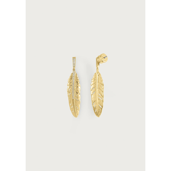 Feather Drop Earrings Image 2 Carats Mcallen, TX