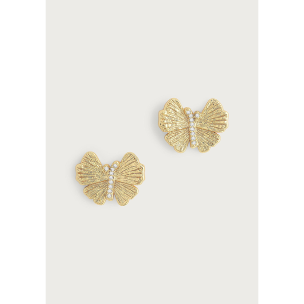 Anabel Aram Butterfly Stud Gold Earrings Carats Mcallen, TX