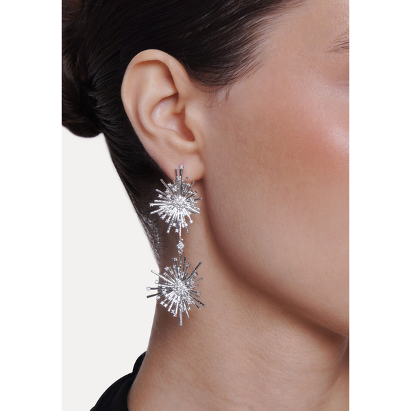 Celeste Drop Earrings, Silver Image 2 Carats Mcallen, TX