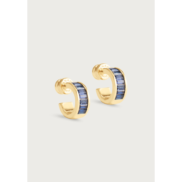 Celeste Huggie Hoops, Blue Carats Mcallen, TX