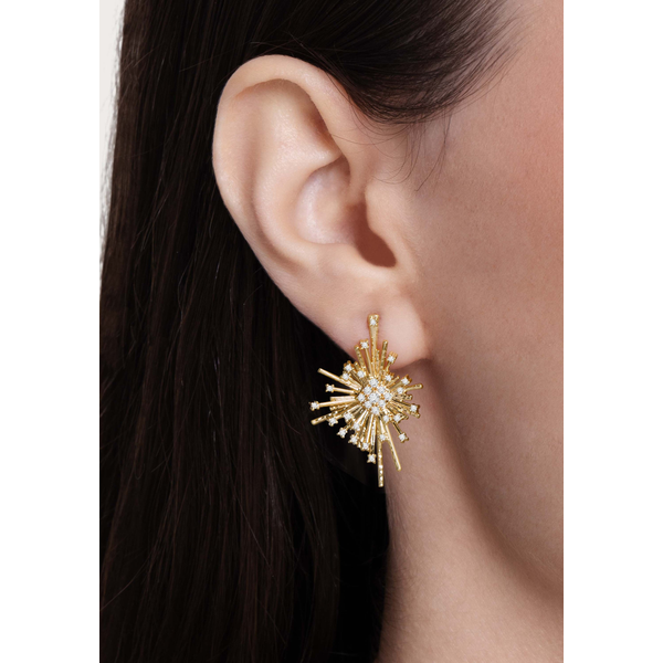 Celeste Statement Earrings, Gold Image 2 Carats Mcallen, TX