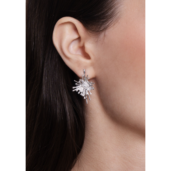 Celeste Statement Earrings, Silver Image 2 Carats Mcallen, TX