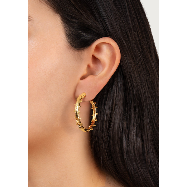 Milos Gold Medium Hoops Image 2 Carats Mcallen, TX