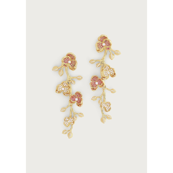 Orchid Pink Pavé Dangle Earrings Carats Mcallen, TX