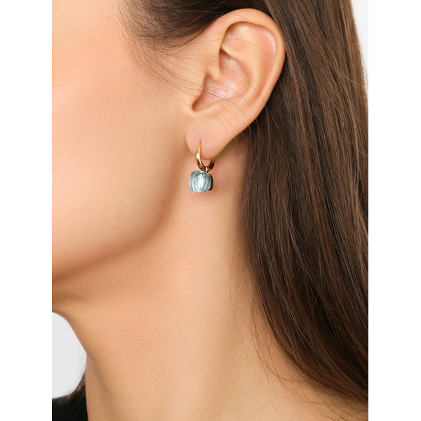 POMELLATO NUDO PETIT ROSE/WHITE GOLD DROP SKY BLUE TOPAZ EARRINGS Image 2 Carats Mcallen, TX