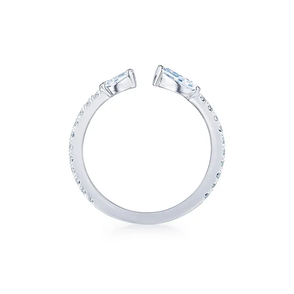 Eclipse Open Ring with Pear Shape Diamonds Image 3 Carats Mcallen, TX