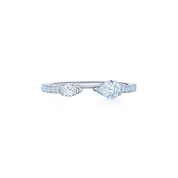 Eclipse Open Ring with Pear Shape Diamonds Carats Mcallen, TX