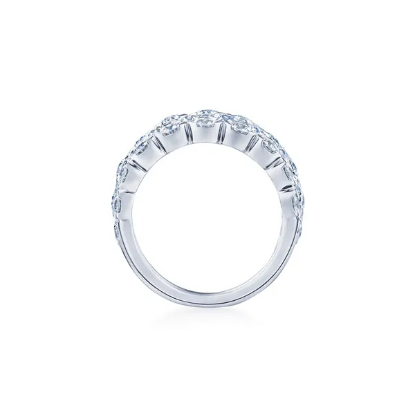 Lyric Five-Row Semi-Bezel Ring with Diamonds Image 3 Carats Mcallen, TX