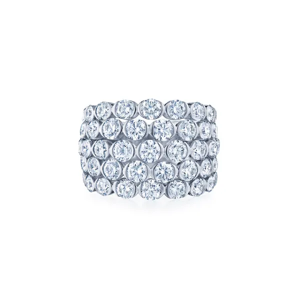 Lyric Five-Row Semi-Bezel Ring with Diamonds Carats Mcallen, TX