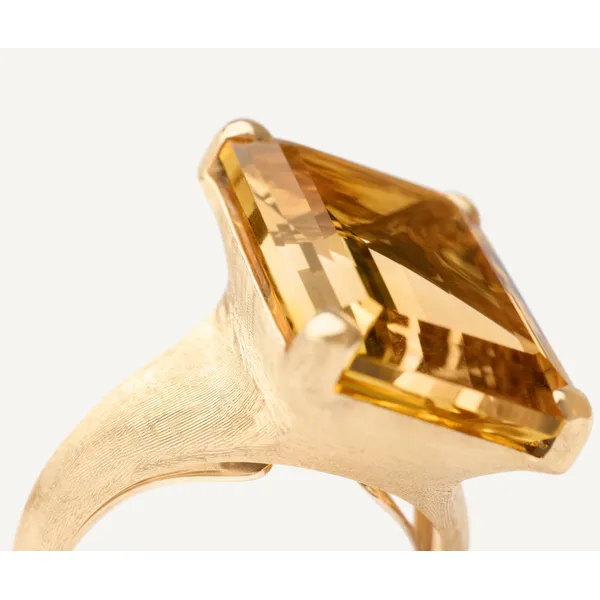 MARCO BICEGO MURANO 18K Yellow Gold Citrine Cocktail Ring Image 2 Carats Mcallen, TX