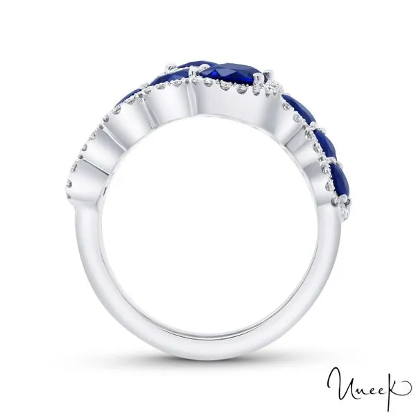 Uneek ByPass Ring with Sapphires and Diamonds Image 3 Carats Mcallen, TX