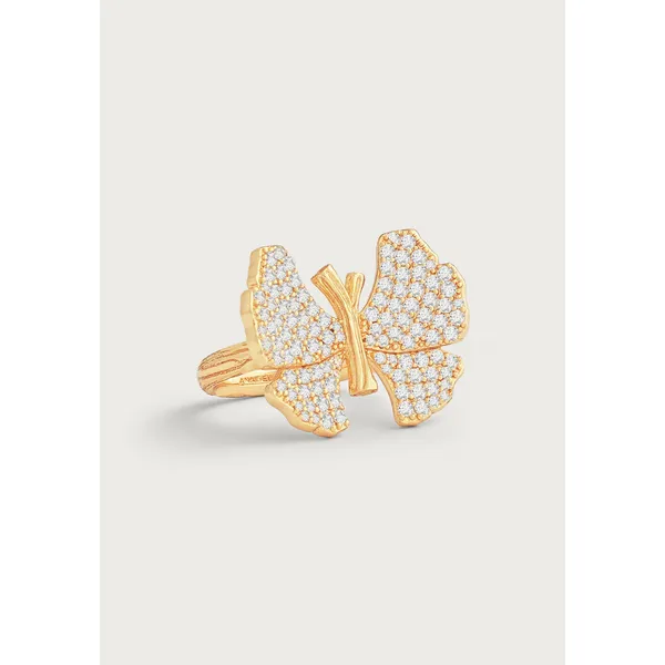 Butterfly White Pavé Ring Carats Mcallen, TX