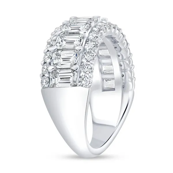 Uneek Signature Collection 3-Row Anniversary Ring Image 2 Carats Mcallen, TX