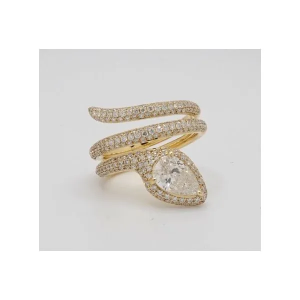 KWIAT SNAKE RING WITH DIAMONDS IN 18K YELLOW GOLD Carats Mcallen, TX