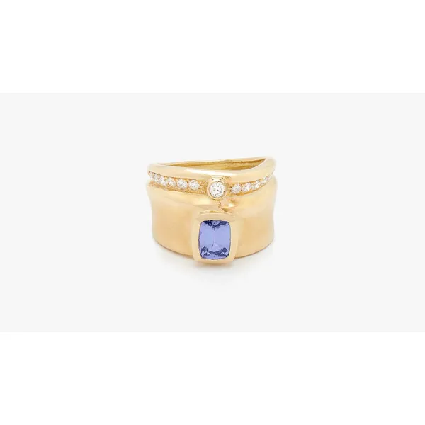 Misani gold ring with natural stone and diamonds Image 2 Carats Mcallen, TX