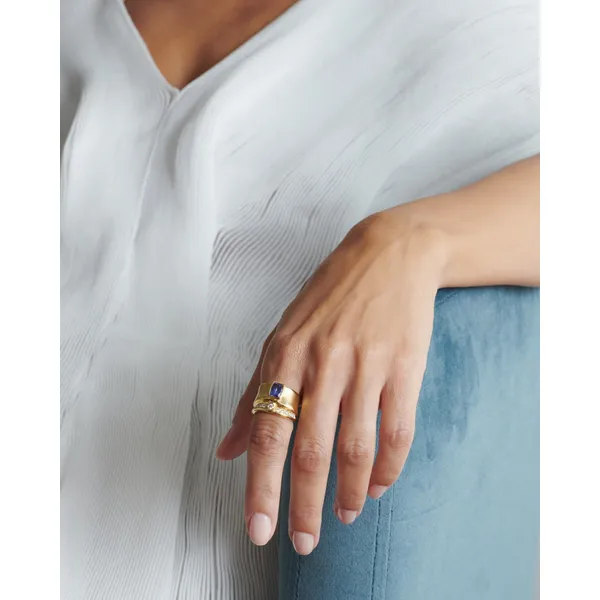 Misani gold ring with natural stone and diamonds Image 3 Carats Mcallen, TX