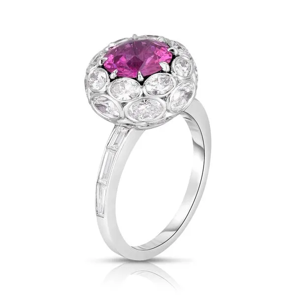 CICADA PINK SAPPHIRE WITH DIAMONDS RING Carats Mcallen, TX
