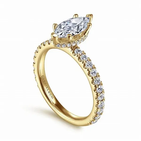 LUMENIRI MARQUI ENGACHEMENT RING IN 14 K YELLOW GOLD 3.05CTS CENTER Carats Mcallen, TX