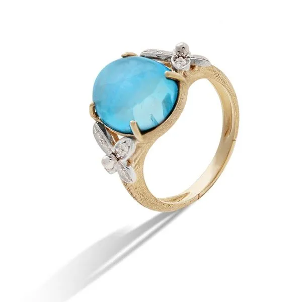 Marco Bicego 18k Gold ring w/ topaz & diam Carats Mcallen, TX