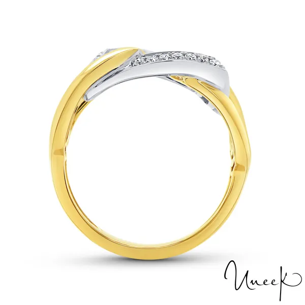 UNEEK TWO TONE WITH DIAMONDS RING Image 2 Carats Mcallen, TX