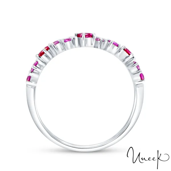 Uneek Precious Collection Princess Cut Ruby Fashion Ring Image 3 Carats Mcallen, TX