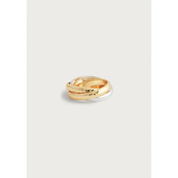 ANABEL ARAM Farrier Mixed Metal Triple Band Ring Carats Mcallen, TX