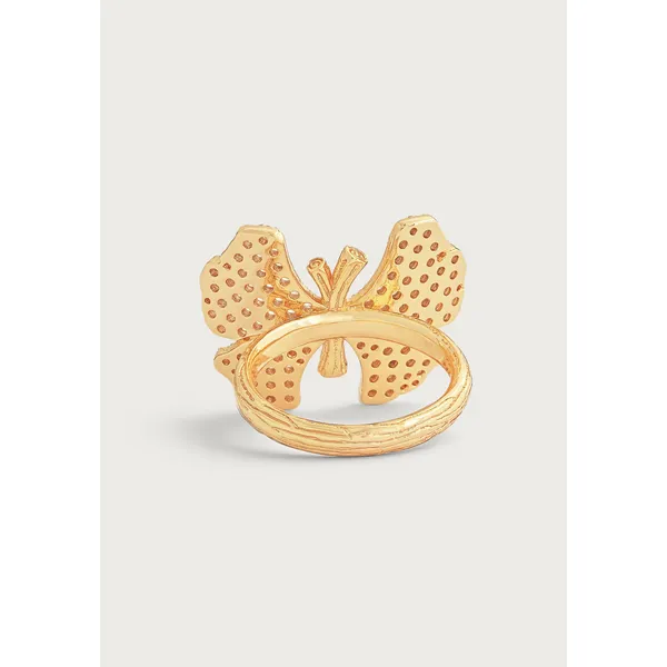 ANABEL ARAM Butterfly White Pavé Ring Image 2 Carats Mcallen, TX