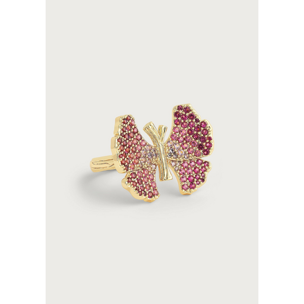 Butterfly Pink Pavé Ring Carats Mcallen, TX