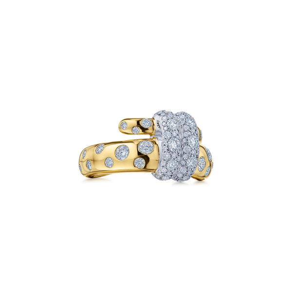 Cobblestone Large Buckle Ring with Diamonds Image 2 Carats Mcallen, TX
