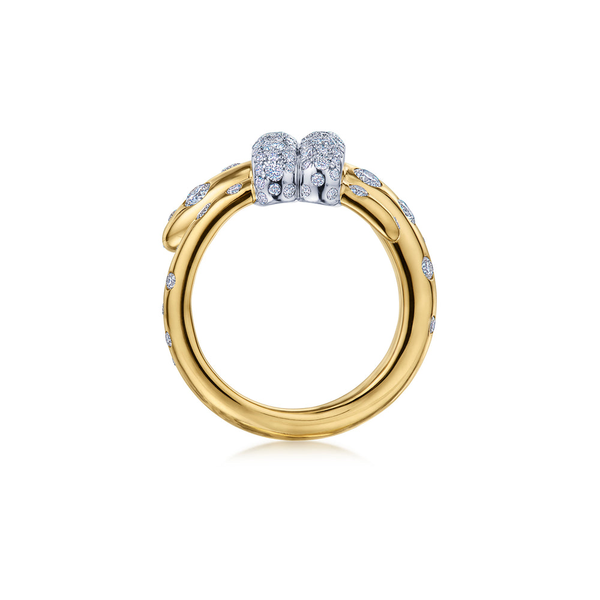Cobblestone Large Buckle Ring with Diamonds Image 3 Carats Mcallen, TX