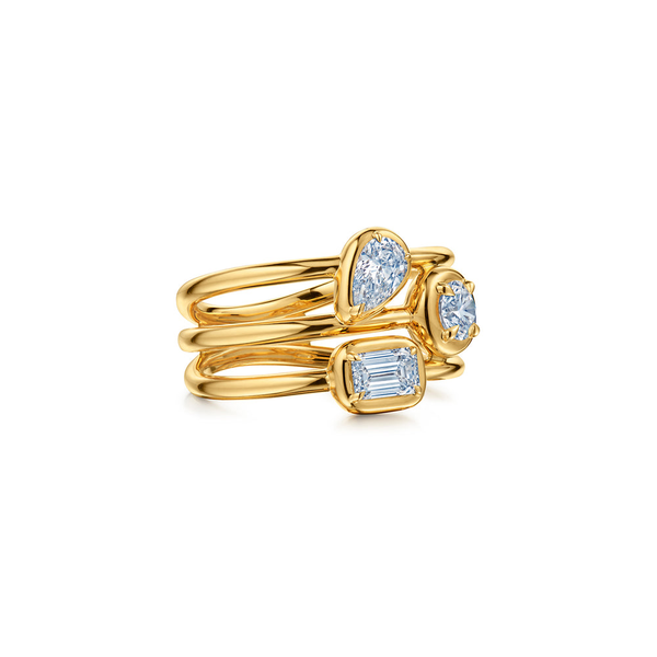 Starry Night Bezel-Set Diamond Three-Row Ring Image 2 Carats Mcallen, TX
