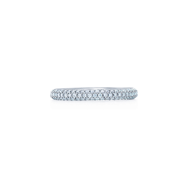 Moonlight Three-Row Ring with Pavé Diamonds Carats Mcallen, TX
