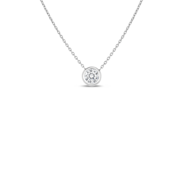 18K Yellow Gold Diamond Station Necklace Carats Mcallen, TX