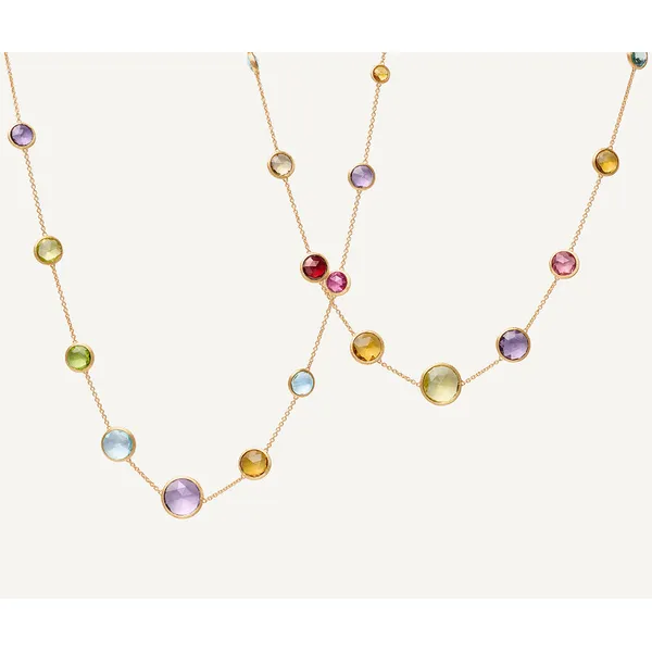 MARCO BICEGO JAIPUR COLOR 18K Yellow Gold Long Gemstone Necklace Carats Mcallen, TX