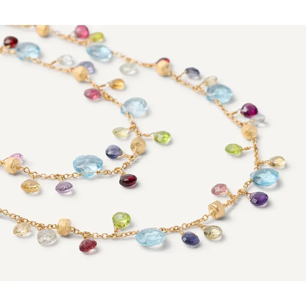 MARCO BICEGO PARADISE 18K Yellow Gold Gemstone Necklace, Long Image 3 Carats Mcallen, TX