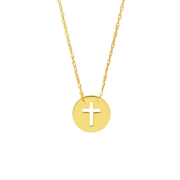 MIDAS So You Cross Cutout Mini Disc Adj Necklace Image 3 Carats Mcallen, TX