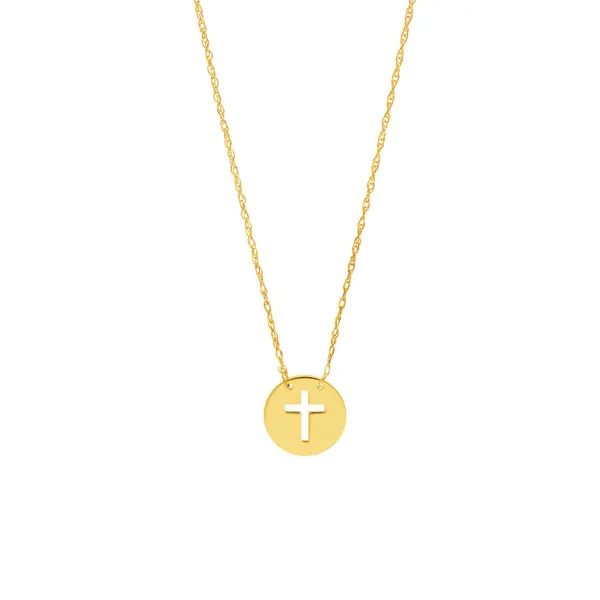 MIDAS So You Cross Cutout Mini Disc Adj Necklace Carats Mcallen, TX
