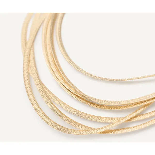 MARCO BICEGO CAIRO 18K Yellow Gold 7-Strand Woven Necklace Image 2 Carats Mcallen, TX