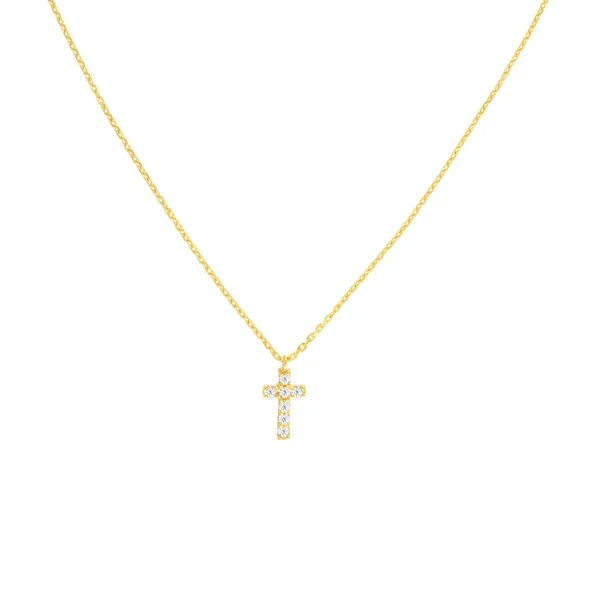 MIDAS Diamond Mini Cross Adjustable Necklace Carats Mcallen, TX