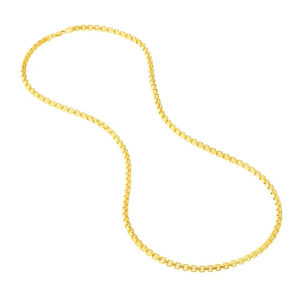 MIDAS 3.95mm Solid Round Box Chain with Lobster Lock Image 4 Carats Mcallen, TX